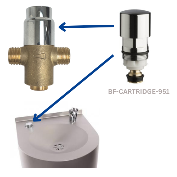 Replacement Bottle Filler Cartridge for GW951 Drinking Fountain